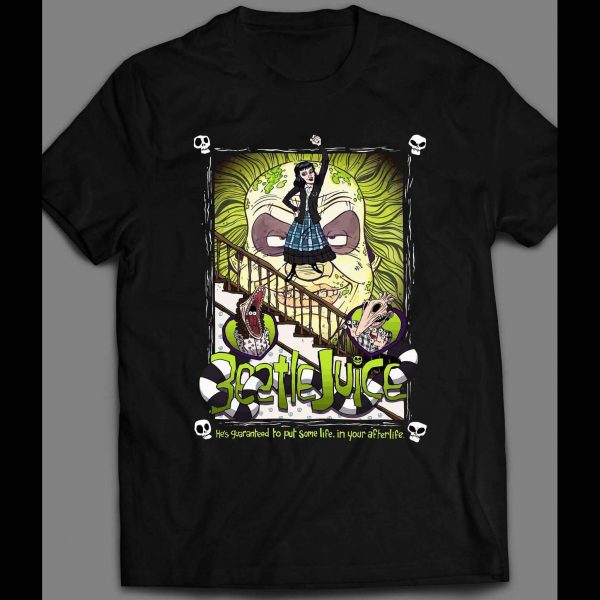 BEETLEJUICE MOVIE CUSTOM ART FRONT PRINT HALLOWEEN SHIRT