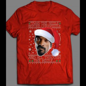 RAPPER SNOOP DOGG CHRISTMAS FULL FRONT PRINT SHIRT