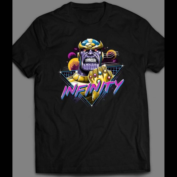 1980s RETRO STYLE INFINITY THANOS COMIC BOOK VILLAIN ART SHIRT 1980s RETRO STYLE INFINITY THANOS COMIC BOOK VILLAIN ART SHIRT