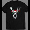 VERY COOL REINDEER SHADES CHRISTMAS FULL FRONT PRINT SHIRT