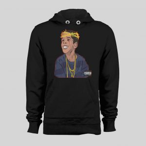RAPPER FLYGOD ALBUM COVER ART CUSTOM DESIGN FULL FRONT SWEATSHIRT / HOODIE