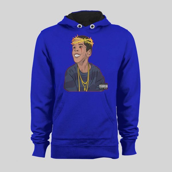 RAPPER FLYGOD ALBUM COVER ART CUSTOM DESIGN FULL FRONT SWEATSHIRT / HOODIE