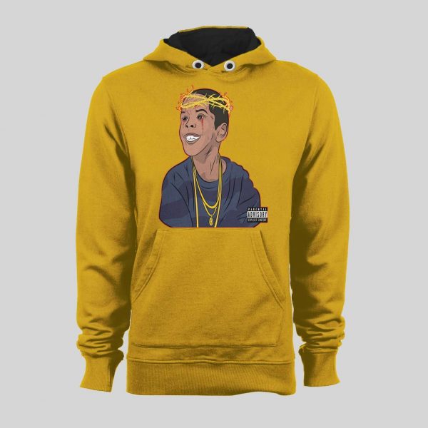 RAPPER FLYGOD ALBUM COVER ART CUSTOM DESIGN FULL FRONT SWEATSHIRT / HOODIE