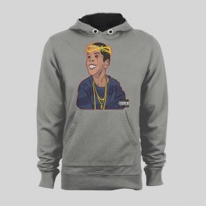 RAPPER FLYGOD ALBUM COVER ART CUSTOM DESIGN FULL FRONT SWEATSHIRT / HOODIE
