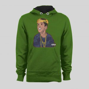 RAPPER FLYGOD ALBUM COVER ART CUSTOM DESIGN FULL FRONT SWEATSHIRT / HOODIE