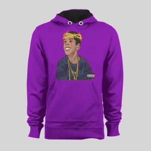 RAPPER FLYGOD ALBUM COVER ART CUSTOM DESIGN FULL FRONT SWEATSHIRT / HOODIE