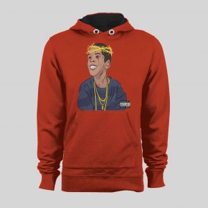RAPPER FLYGOD ALBUM COVER ART CUSTOM DESIGN FULL FRONT SWEATSHIRT / HOODIE