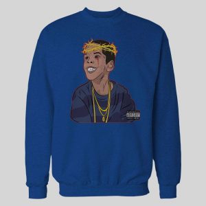 RAPPER FLYGOD ALBUM COVER ART CUSTOM DESIGN FULL FRONT SWEATSHIRT / HOODIE