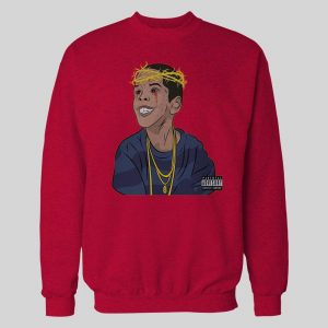 RAPPER FLYGOD ALBUM COVER ART CUSTOM DESIGN FULL FRONT SWEATSHIRT / HOODIE