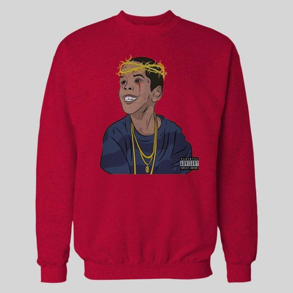 RAPPER FLYGOD ALBUM COVER ART CUSTOM DESIGN FULL FRONT SWEATSHIRT / HOODIE