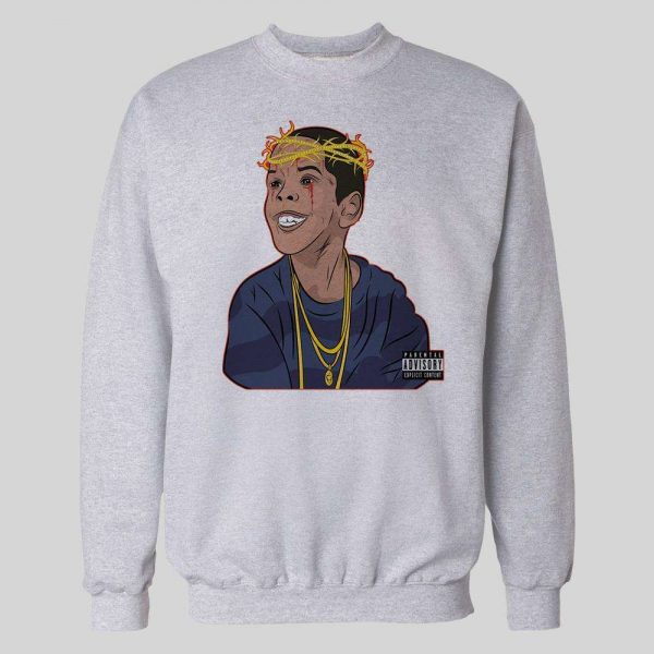 RAPPER FLYGOD ALBUM COVER ART CUSTOM DESIGN FULL FRONT SWEATSHIRT / HOODIE