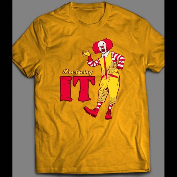 PENNYWISE MCDONALDS PARODY "I'M LOVING IT" HALLOWEEN SHIRT