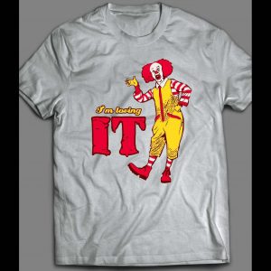PENNYWISE MCDONALDS PARODY "I'M LOVING IT" HALLOWEEN SHIRT