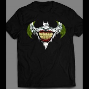 THE JOKER X BATMAN LOGO MASH UP CUSTOM ART SHIRT