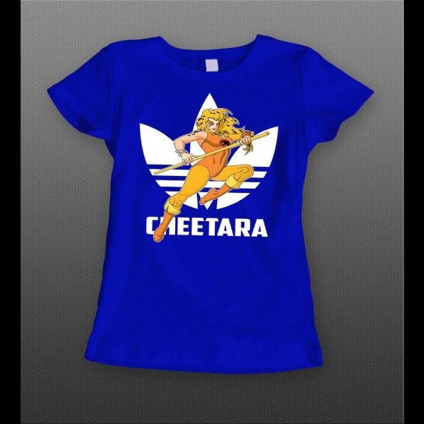 LADIES STYLE SPORTS WEAR MASHUP THUNDERCAT CHEETARA CUSTOM ART SHIRT