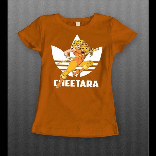 LADIES STYLE SPORTS WEAR MASHUP THUNDERCAT CHEETARA CUSTOM ART SHIRT