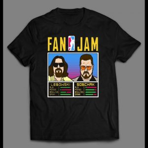 THE BIG LEBOWSKI "FAN JAM" VIDEO GAME PARODY MOVIE SHIRT