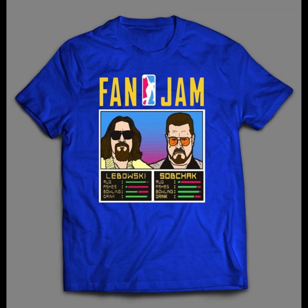 THE BIG LEBOWSKI "FAN JAM" VIDEO GAME PARODY MOVIE SHIRT