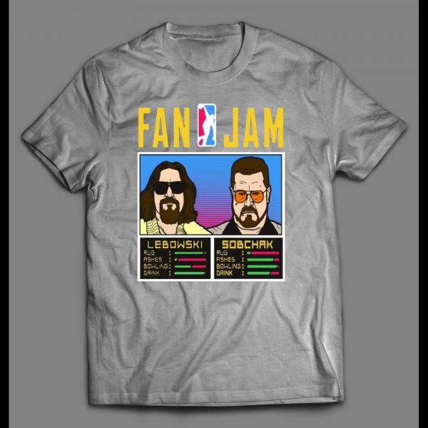 THE BIG LEBOWSKI "FAN JAM" VIDEO GAME PARODY MOVIE SHIRT