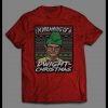 THE OFFICE DREAMING OF A DWIGHT CHRISTMAS FULL FRONT PRINT SHIRT