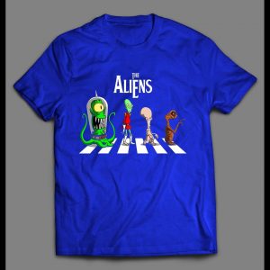 MOVIE ALIENS ABBEY ROAD PARODY SHIRT