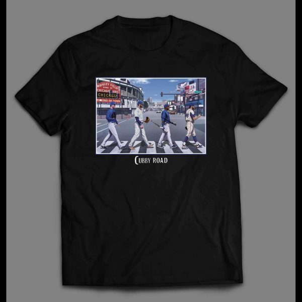 BASEBALL "CUBBY ROAD" ABBEY ROAD PARODY SHIRT