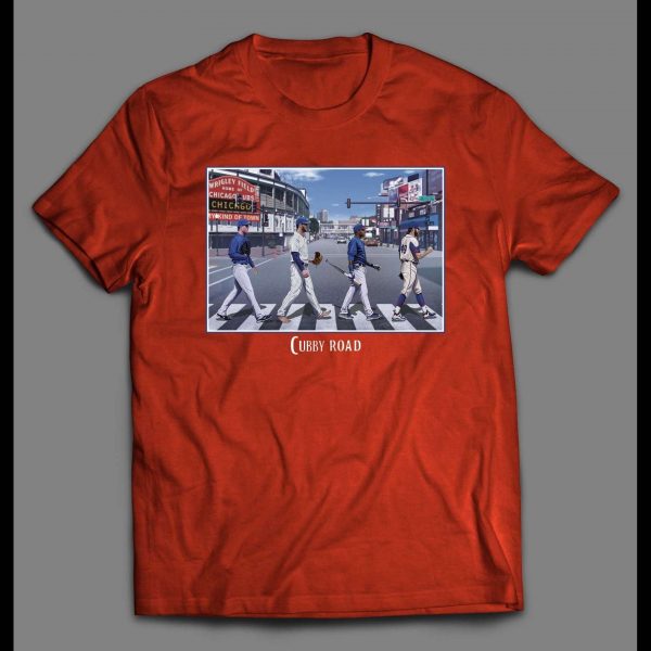 BASEBALL "CUBBY ROAD" ABBEY ROAD PARODY SHIRT
