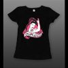 LADIES F-CANCER TATTOO GIRL HIGH QUALITY FRONT PRINT SHIRT