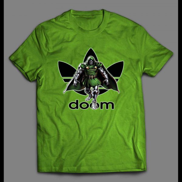 DR. DOOM COMIC BOOK ART SPORTS WEAR PARODY SHIRT