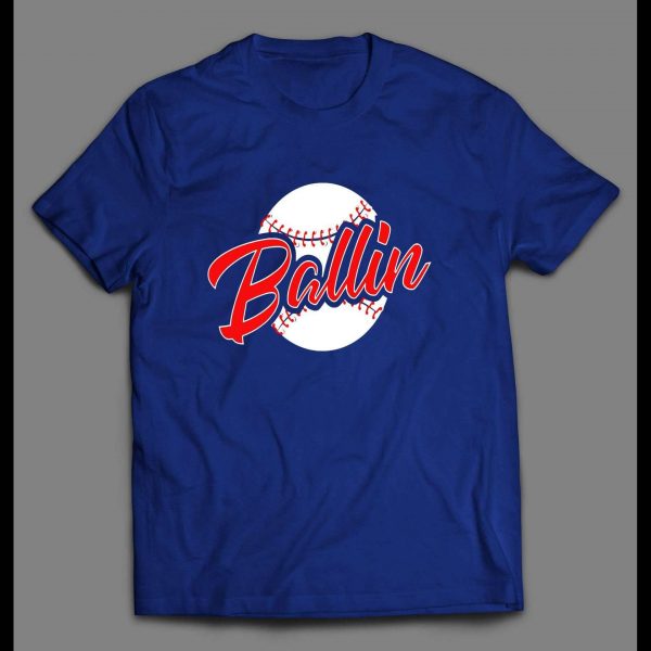 BALLIN' BASEBALL HIGH QUALITY MEN SHIRT