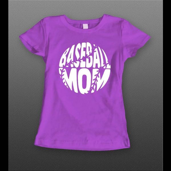 LADIES STYLE BASEBALL MOM LITTLE LEAGUE BASEBALL SHIRT
