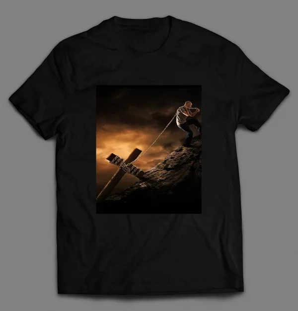 TAKE UP YOUR CROSS AND FOLLOW ME CHRISTIAN ART SHIRT