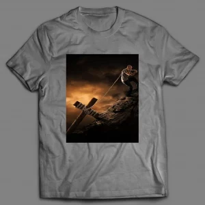 TAKE UP YOUR CROSS AND FOLLOW ME CHRISTIAN ART SHIRT