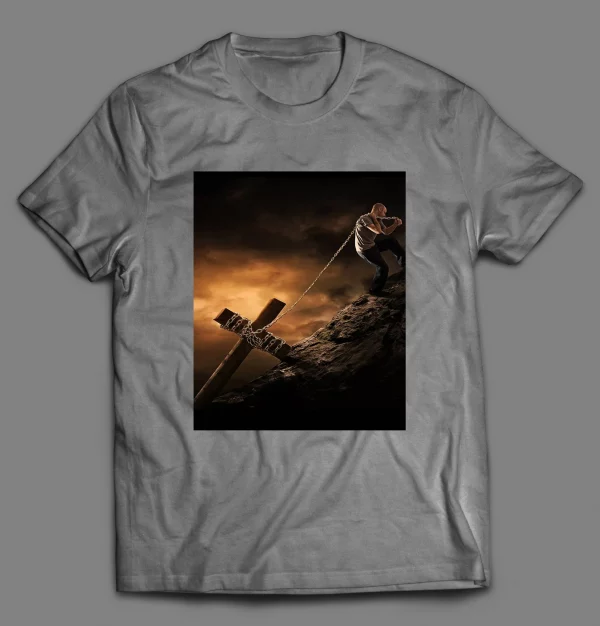 TAKE UP YOUR CROSS AND FOLLOW ME CHRISTIAN ART SHIRT