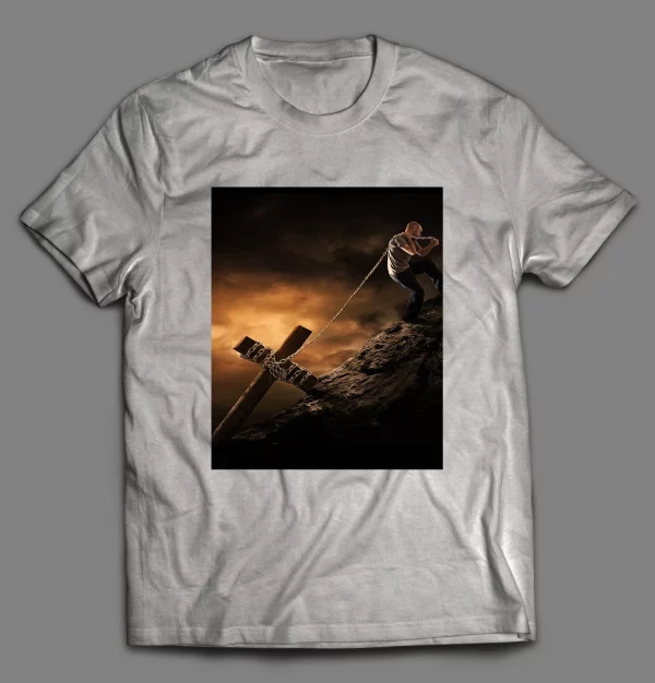 TAKE UP YOUR CROSS AND FOLLOW ME CHRISTIAN ART SHIRT