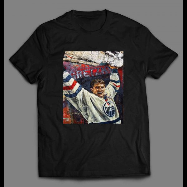 THE CHAMP WAYNE GRETZKY HOIST THE CUP HOCKEY SHIRT