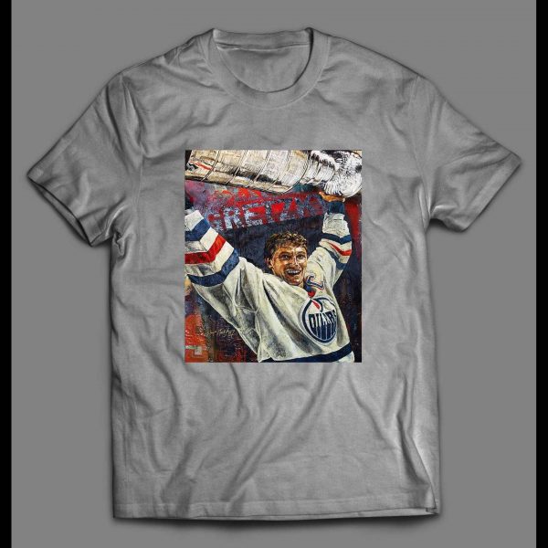 THE CHAMP WAYNE GRETZKY HOIST THE CUP HOCKEY SHIRT