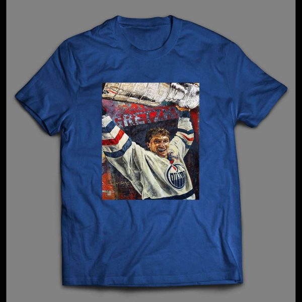 THE CHAMP WAYNE GRETZKY HOIST THE CUP HOCKEY SHIRT
