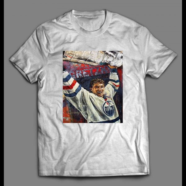THE CHAMP WAYNE GRETZKY HOIST THE CUP HOCKEY SHIRT