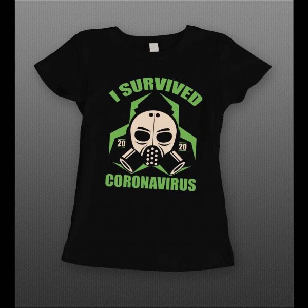 LADIES STYLE I SURVIVED PANDEMIC 2020 SOCIAL DISTANCING SHIRT