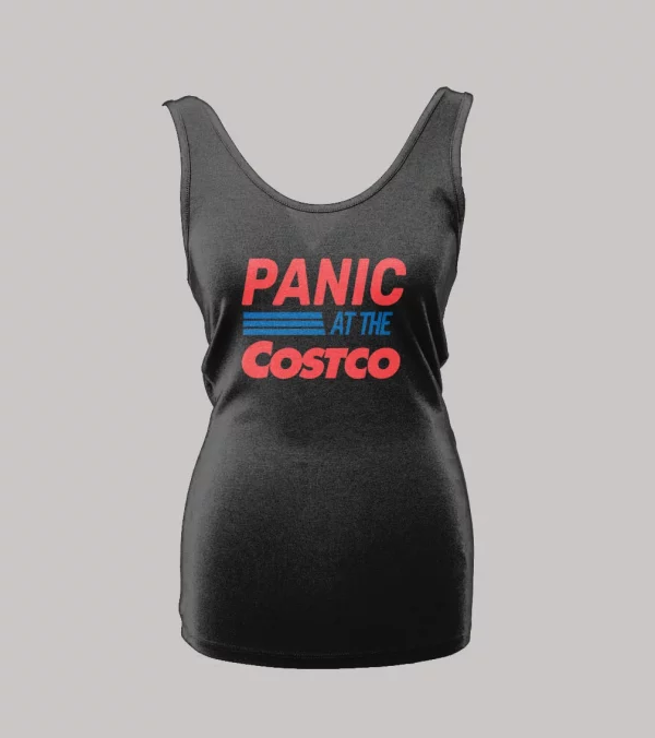 LADIES STYLE SOCIAL DISTANCING "PANIC AT THE COSTCO" SHIRT