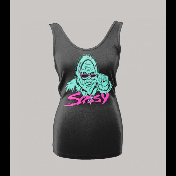 LADIES STYLE SASSY BIGFOOT HIGH QUALITY PRINT SHIRT SHIRT