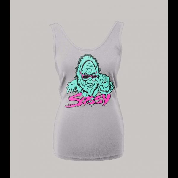 LADIES STYLE SASSY BIGFOOT HIGH QUALITY PRINT SHIRT SHIRT