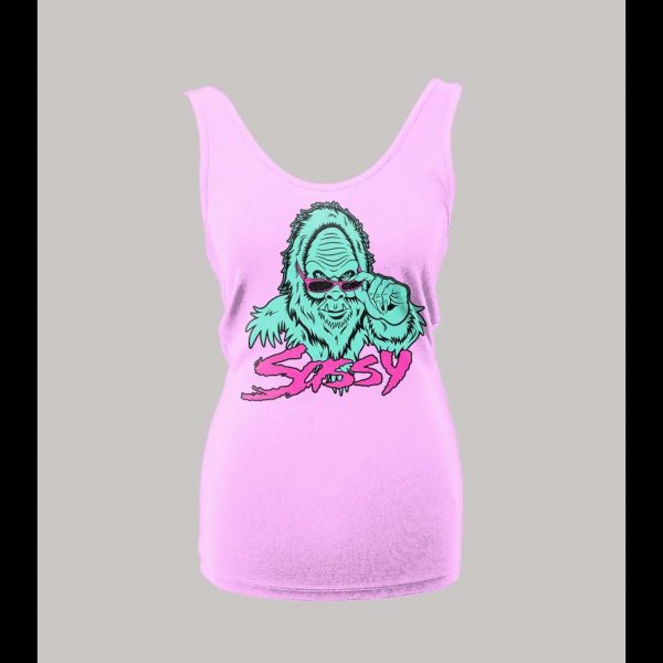 LADIES STYLE SASSY BIGFOOT HIGH QUALITY PRINT SHIRT SHIRT