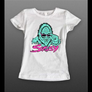 LADIES STYLE SASSY BIGFOOT HIGH QUALITY PRINT SHIRT SHIRT