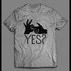 SEX HAND GESTURE “YES?” ADULT HUMOR SHIRT