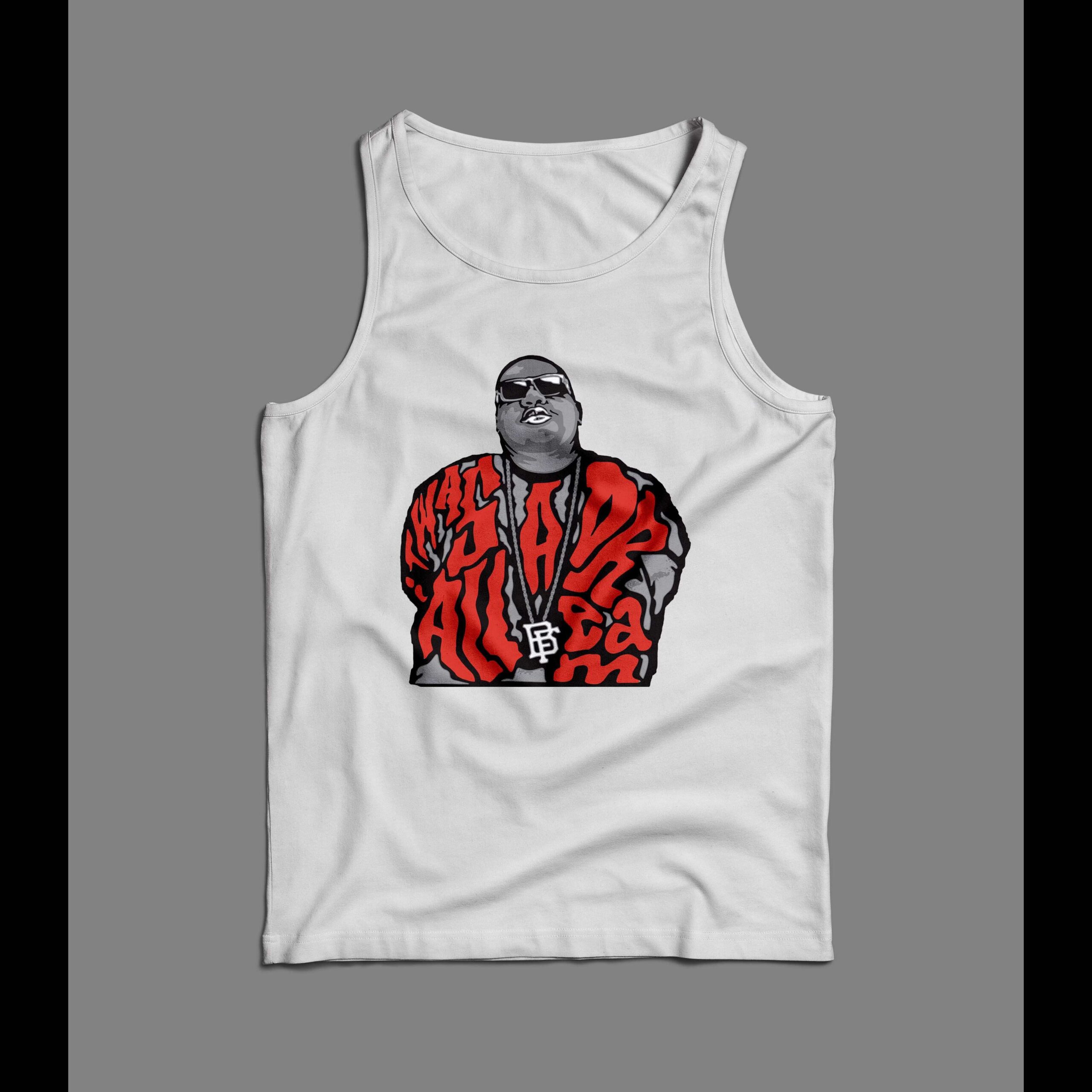 Common Rapper Tank Top NEW YORK RAPPER BIG POPPA ART TANK TOP – OldSkool Shirts