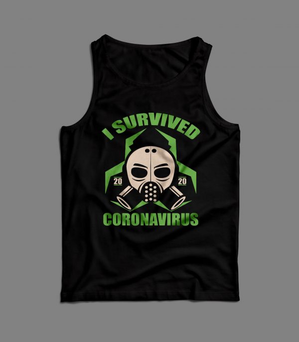 I SURVIVED PANDEMIC 2020 SOCIAL DISTANCING MENS TANK TOP