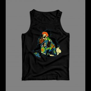 SHAGGY AND SCOOBY MYSTERY MACHINE 1980s CARTOON OLDSKOOL TANK TOP
