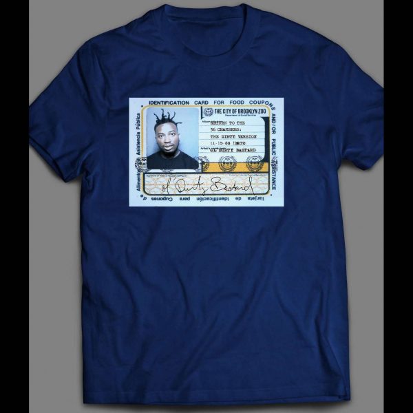 YOUTH SIZE OL' DIRTY BASTARD (ODB) FOOD STAMP CARD SHIRT YOUTH SIZE OL' DIRTY BASTARD (ODB) FOOD STAMP CARD SHIRT